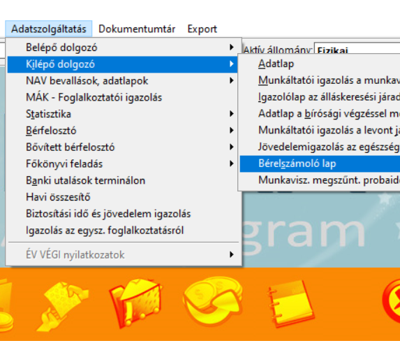Bérügyek intézése